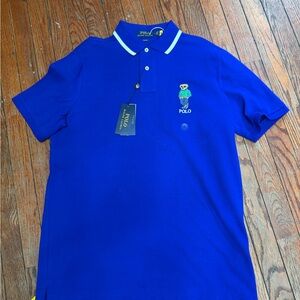Polo by Ralph Lauren Royal Blue Polo Shirt with Bear Logo polo
